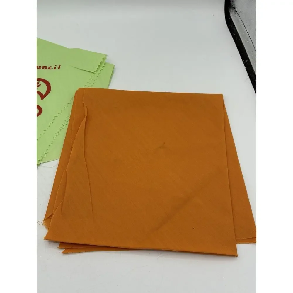 Vintage Buckeye Council BSA Neckerchief Lot of 2 Green Orange Ohio